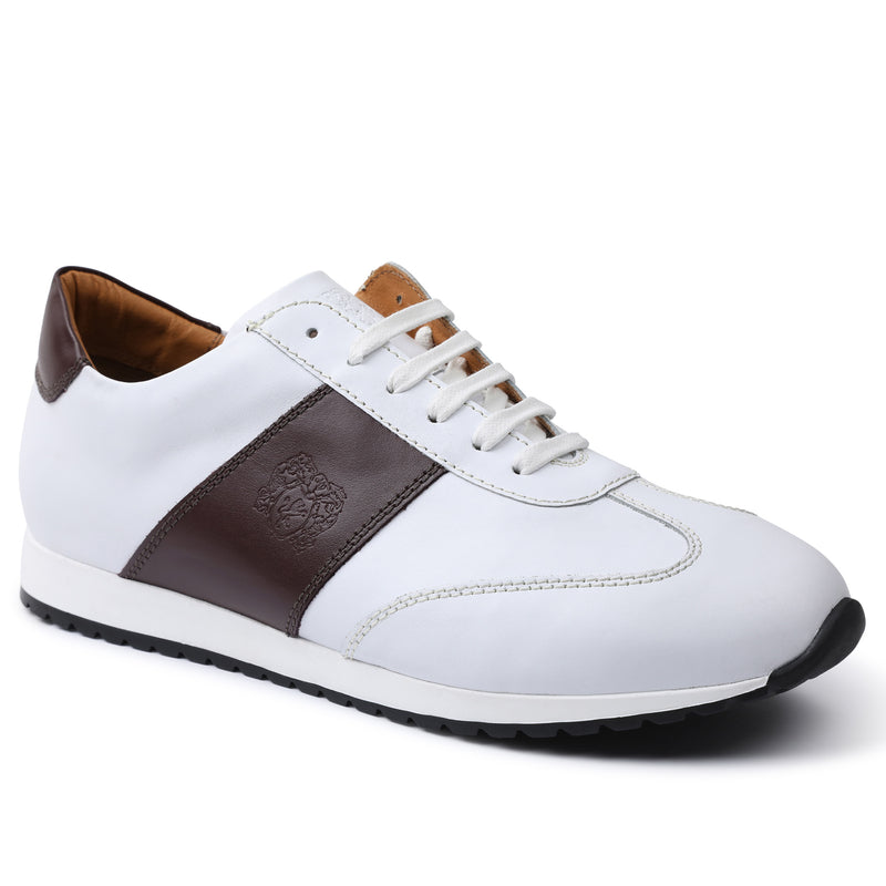 Elliot Jogger Lace-Up Oxford Sneaker - White