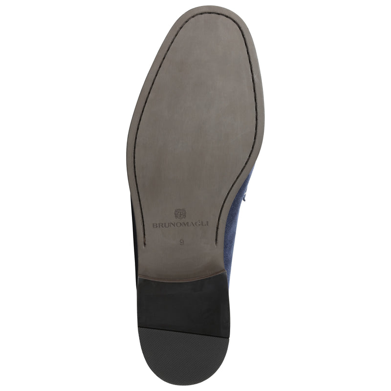 Encino Suede Casual-Vamp Loafer - Navy