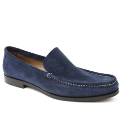 Encino Suede Casual-Vamp Loafer - Navy