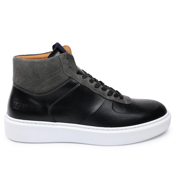 Festa High-Top Lace-Up Sneaker - Black/Grey