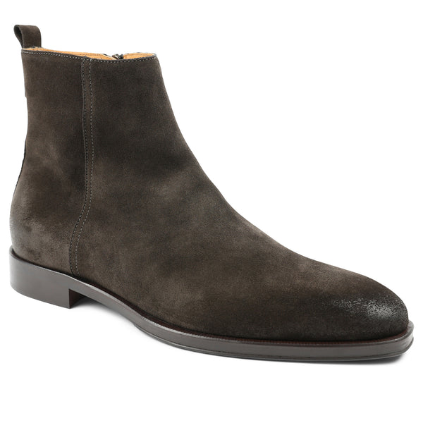 Nomad Suede Plain-Toe Boot - Dark Brown