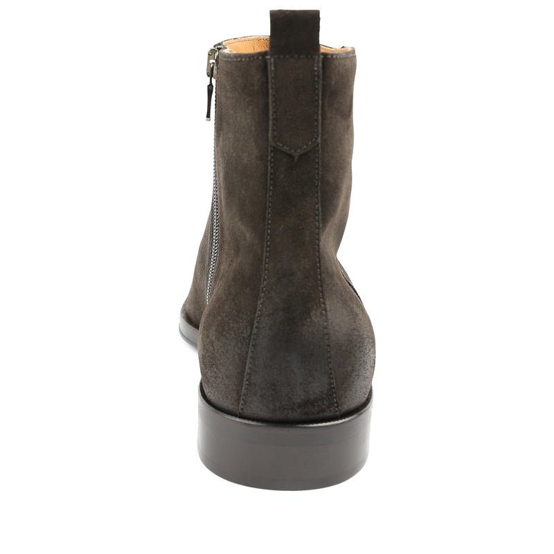 Nomad Suede Plain-Toe Boot - Dark Brown