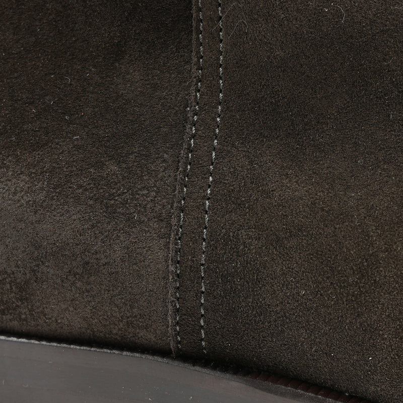 Nomad Suede Plain-Toe Boot - Dark Brown