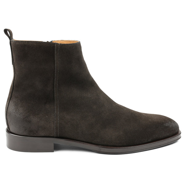Nomad Suede Plain-Toe Boot - Dark Brown