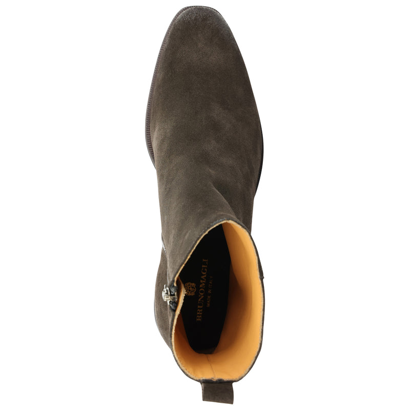 Nomad Suede Plain-Toe Boot - Dark Brown