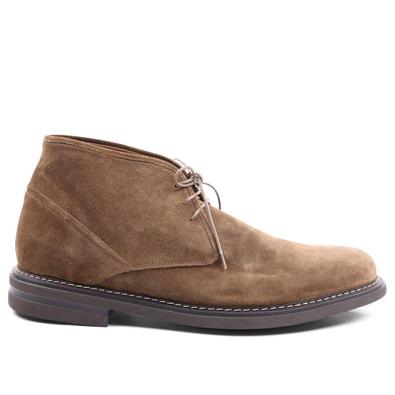 Bruno Magli-Orlando Chukka Boot-Casual Dress Shoe-Premium European Suede-brown-front