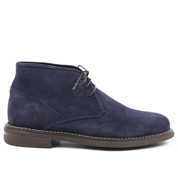 Bruno Magli-Chukka Boot-Casual Dress Shoe-Premium Suede-Navy-1