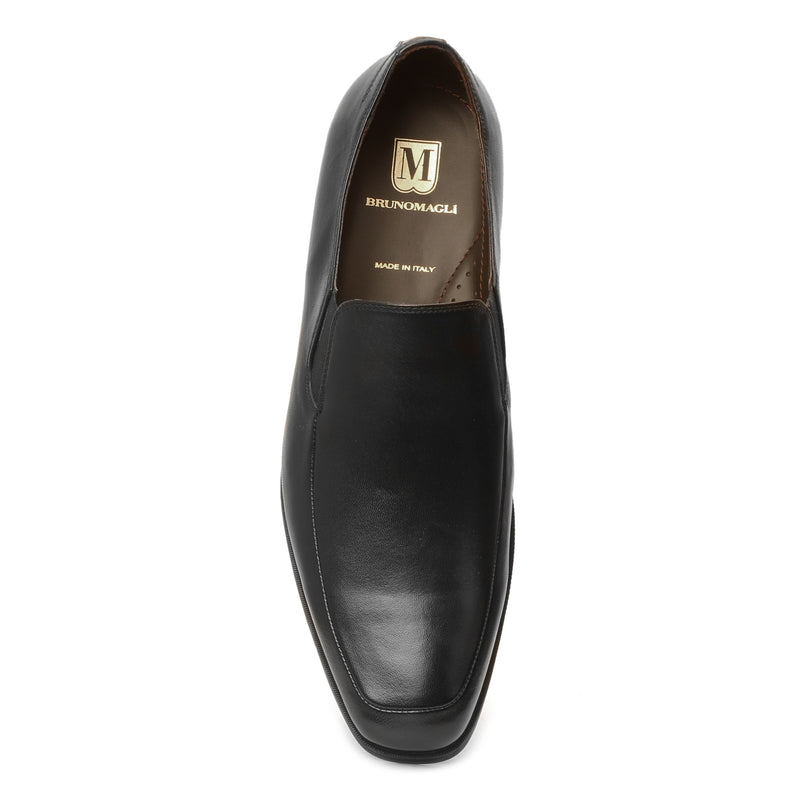 M by Bruno Magli Pitto Leather Loafer - Black