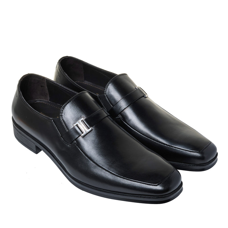 Pivetto Leather Dress Loafer - Black